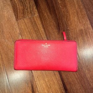 Kate Spade Red Leather Wallet